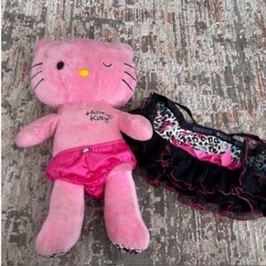 Hello Kitty Plush with Pink and Black Outfit